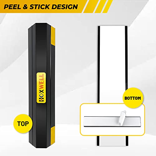 HOXWELL 24 Inch (New Upgrade) 2 PCS Heavy Duty Car Parking Stopper for Garage, Parking Aid Protects Car, Parking Gadgets Easy to Install 2 Packs, 24" L x 3.7" W x 1.8" H - Image 3