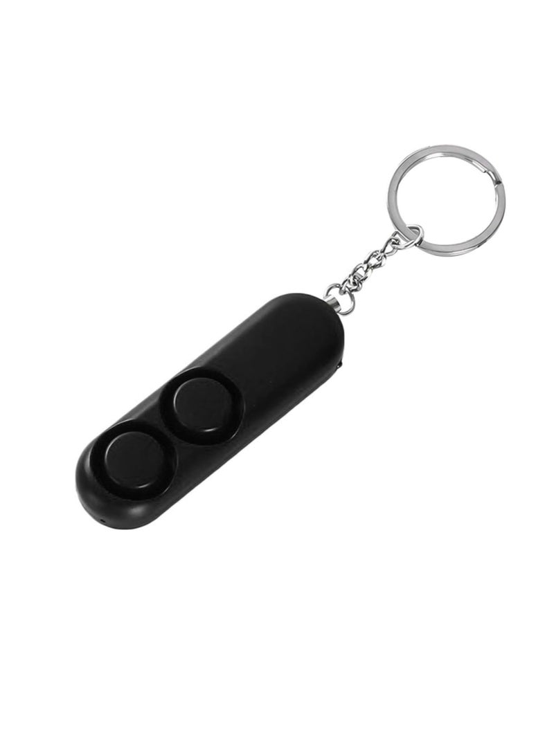 Personal Security Buzzer, Dual Speaker Loud Safety Alarm, Lightweight And Portable Security Siren, Sturdy And Durable Personal Safety Keychain Alarm For Elders Kids Women, (1pc, Black)  - Image 1