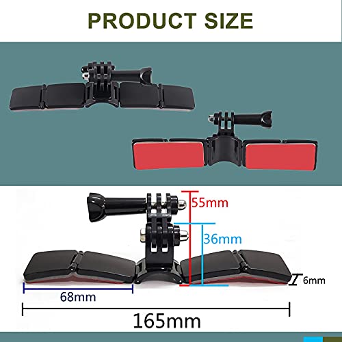 Sruim Motorcycle Accessories Helmet Chin Mount Kit for Insta360 X5 X4 X3, X2, X, R, Go 2, GoPro Hero13 12 11 10 9 8 7 6 5 4 Session 3+, DJI Osmo Action 5 Pro 4 3 2 - Image 2