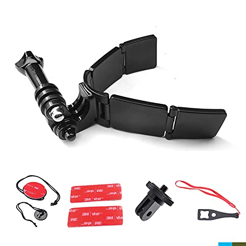Sruim Motorcycle Accessories Helmet Chin Mount Kit for Insta360 X5 X4 X3, X2, X, R, Go 2, GoPro Hero13 12 11 10 9 8 7 6 5 4 Session 3+, DJI Osmo Action 5 Pro 4 3 2 - Image 1