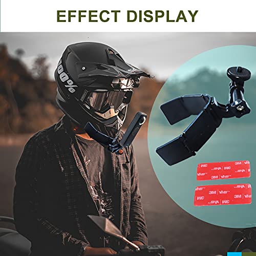 Sruim Motorcycle Accessories Helmet Chin Mount Kit for Insta360 X5 X4 X3, X2, X, R, Go 2, GoPro Hero13 12 11 10 9 8 7 6 5 4 Session 3+, DJI Osmo Action 5 Pro 4 3 2 - Image 4