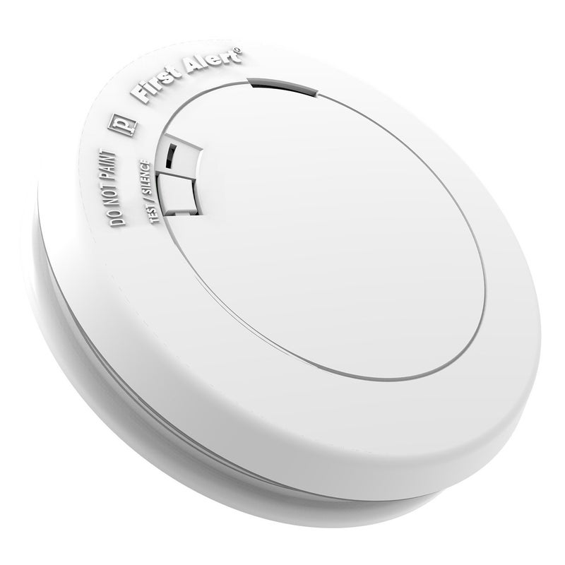 First Alert Slim Photoelectric Smoke Alarm with 10-Year Sealed Battery, PR710, White - Image 1