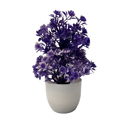 Dekorly Multicolor Artificial Potted Plants, 8 Pack Artificial Plastic Eucalyptus Plants Small Indoor Potted Houseplants, Small Faux Plants for Home Decor Bathroom Office (Height : 17CM, Multi-A) - Image 5