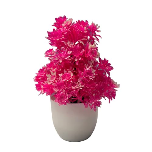 Dekorly Multicolor Artificial Potted Plants, 8 Pack Artificial Plastic Eucalyptus Plants Small Indoor Potted Houseplants, Small Faux Plants for Home Decor Bathroom Office (Height : 17CM, Multi-A) - Image 3