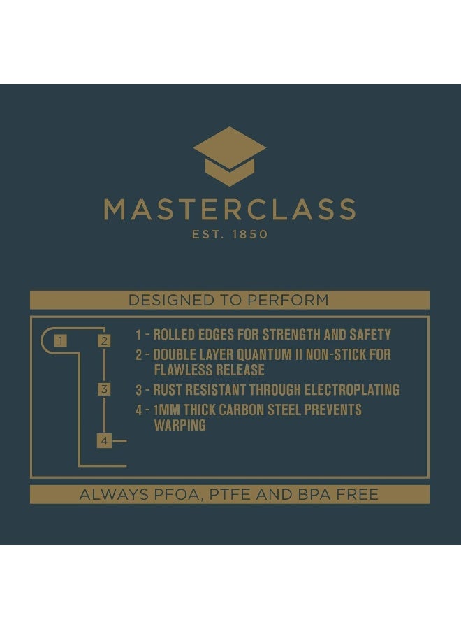Master Class Masterclass Non-Stick Divided Baking Tray, 39X31X18Cm, Sleeved - Image 2