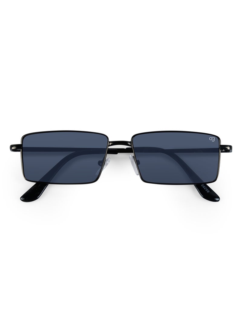 Woggles UV-Protected Black Rectangle Sunglasses  - Image 3