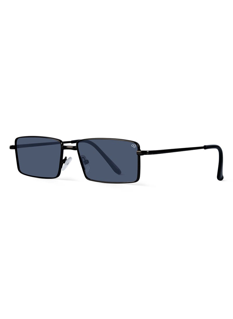 Woggles UV-Protected Black Rectangle Sunglasses  - Image 4
