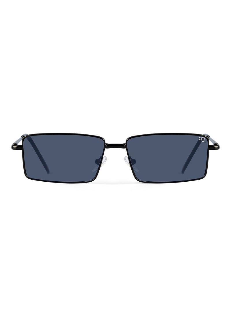 Woggles UV-Protected Black Rectangle Sunglasses  - Image 5