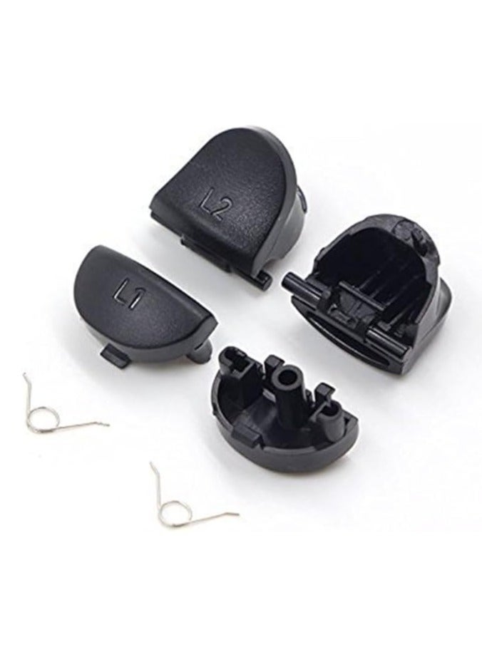 1 Set for Playstation Dualshock 4 PS4 Controller JDS-010 JDM-011 JDS-001 L1 R1 L2 R2 Trigger Buttons & Spring - Image 1