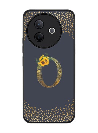 Custom Floral Monogram - O  (Grey )