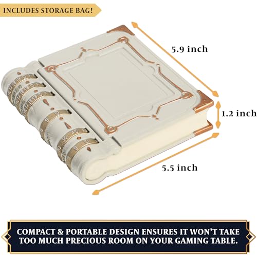 lynx MTG Commander EDH Command ZoneTray for Magic The Gathering with Damage Cast Life Counters Storage for Dice Card Tokens Inside This is Not A Commander Deck Box MTG Accessories Gift White - Image 5