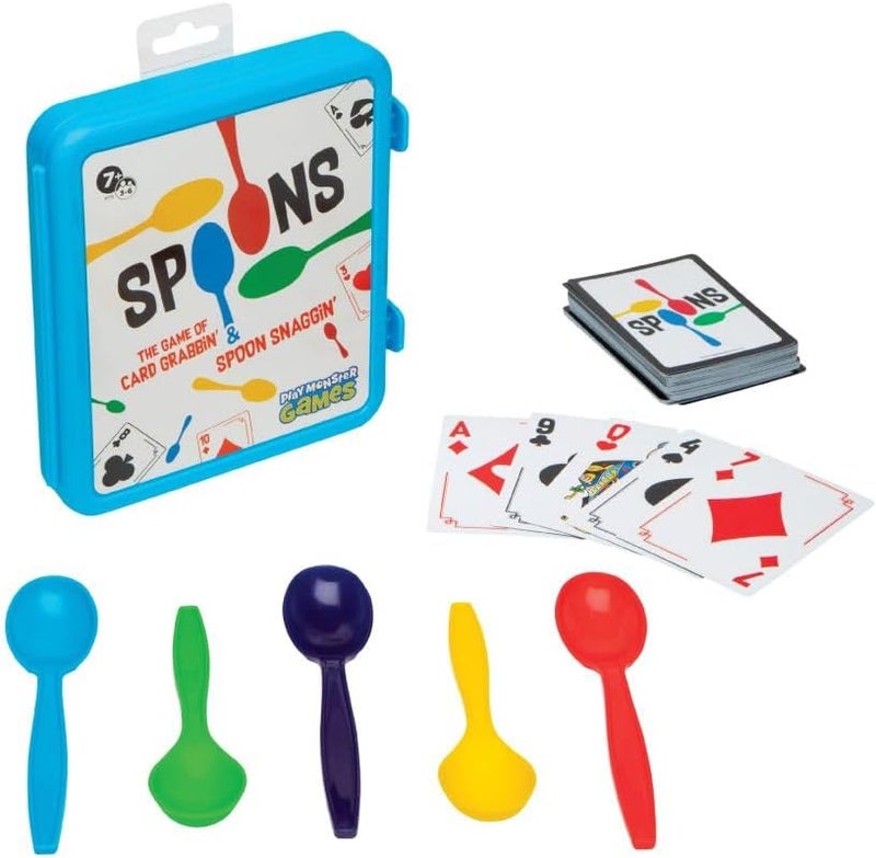 PlayMonster Spoons Game in a Case - Fun Card Game for Kids and Adults, 3-6 Players, Ages 7+ - Image 2