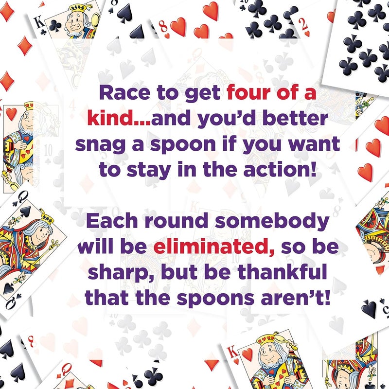 PlayMonster Spoons Game in a Case - Fun Card Game for Kids and Adults, 3-6 Players, Ages 7+ - Image 5