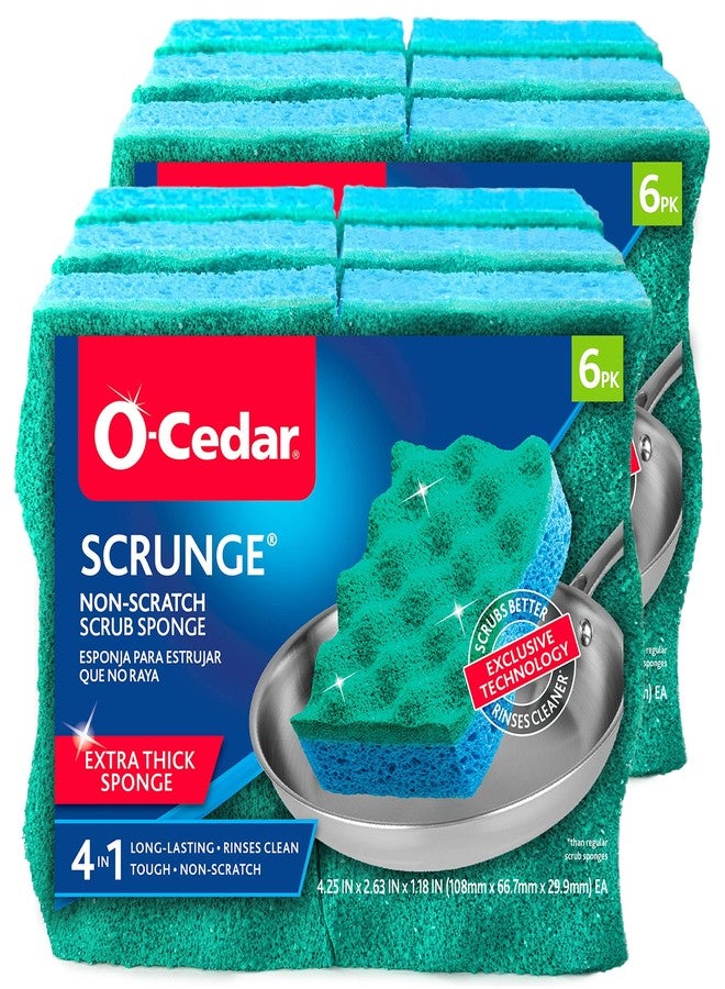 o cedar إسفنجة تنظيف متعددة الاستخدامات O-Cedar عدد 6 (عبوة من 2) - Image 2