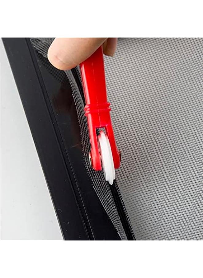 Generic - Screen Roller Tool Window Screen Door Repair Kit 3PCS Screen Rolling with Bearing Spline Tools Screen Repair Tool Spline Roller for Installing Door Screen Window - Image 1