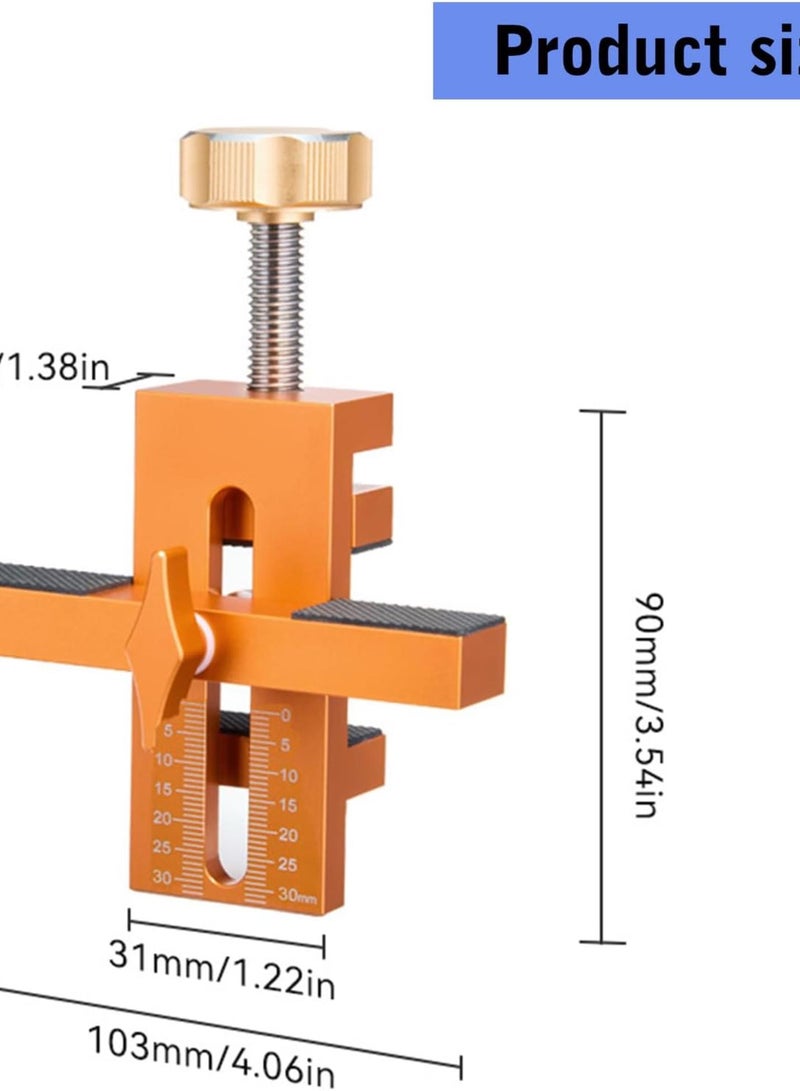 GGOOT Cabinet Door Mounting Positioner Aluminum Cabinet Hardware Jig Adjustable Locator Clamp Tool for Cabinet Door - Image 4