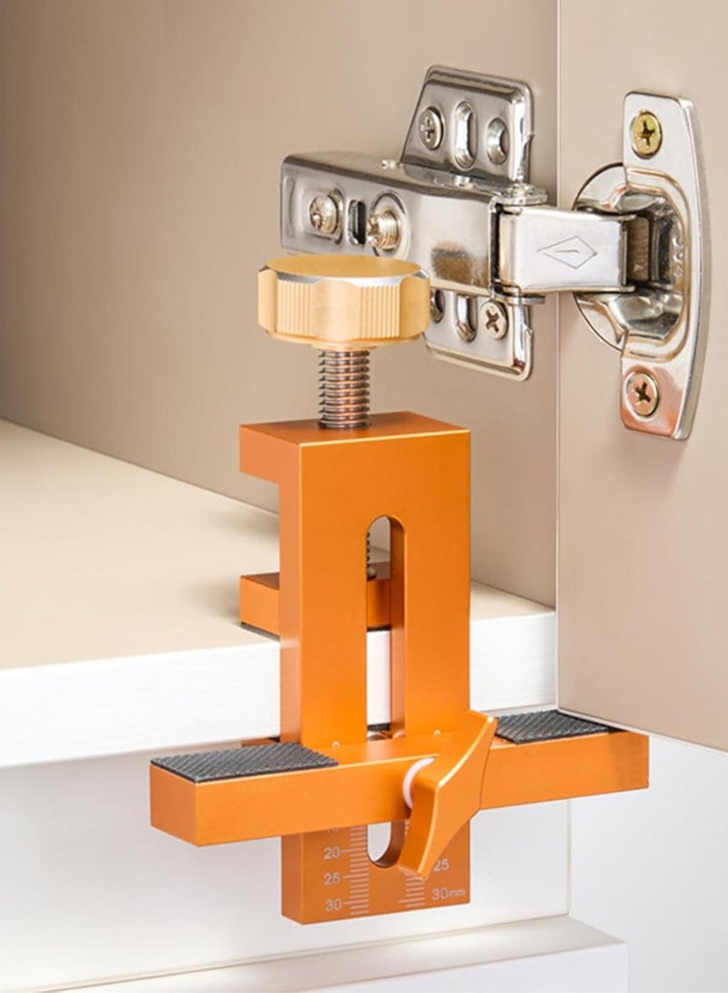 GGOOT Cabinet Door Mounting Positioner Aluminum Cabinet Hardware Jig Adjustable Locator Clamp Tool for Cabinet Door - Image 2