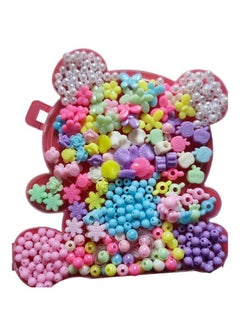 Generic Beads for Jewelry Making and Kids, 8mm Multi-Color Beads, with Charms Set and Elastic String for Jewelry Making, Bracelets and Chains  - Image 2