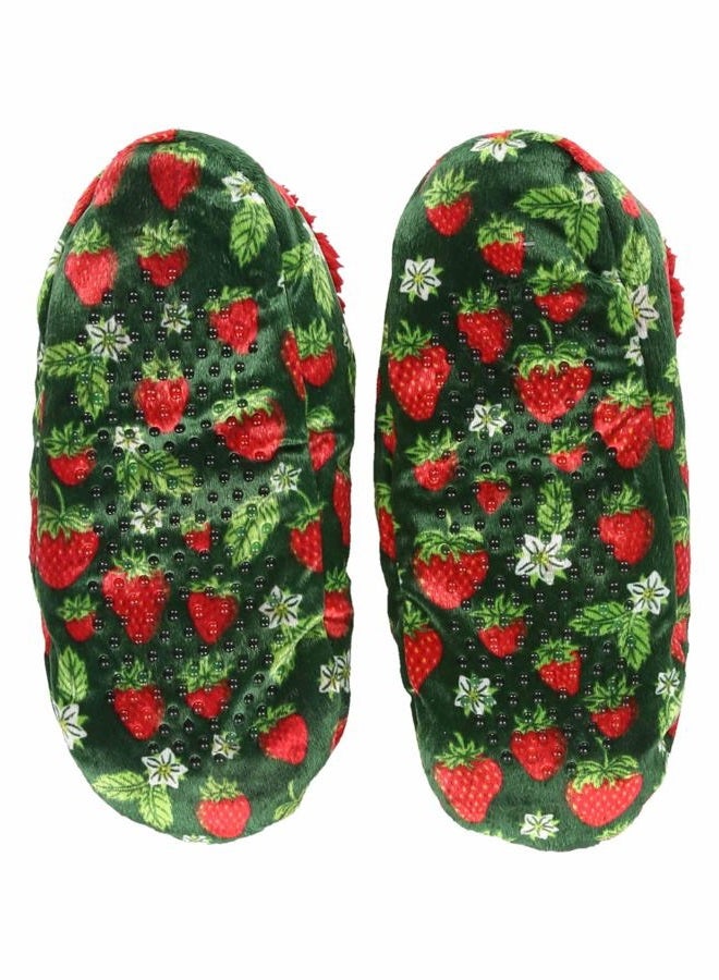 Lazy One Fuzzy Feet Slippers for Women, Cute Fleece-Lined House Slippers, Cute Slipper Socks, Strawberry Fuzzy Feet, Large-X-Large - Image 4