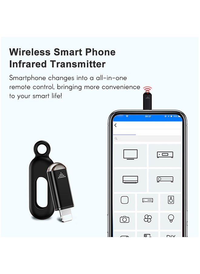 Generic - Wireless Smart Phone Infrared Transmitter Universal Mini Remote Controller with Type-C Connector Replacement for Android Smartphone TV Air Conditioner Fan Camera - Image 1