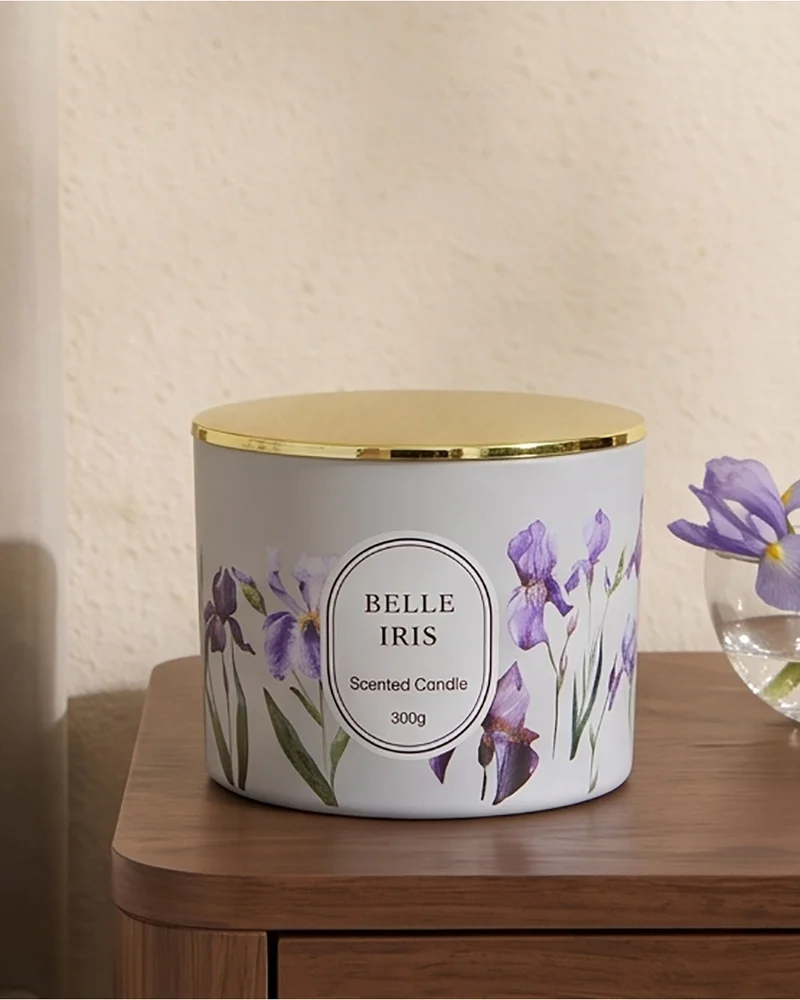 ردتاغ شمعة معطرة داخل برطمان زجاجي بيل إيريس 300 جم