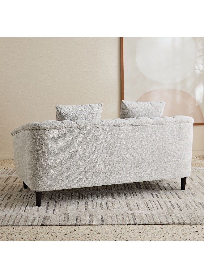Home Box Zeta 2-Seater Fabric Sofa with 2 Cushions - Image 3