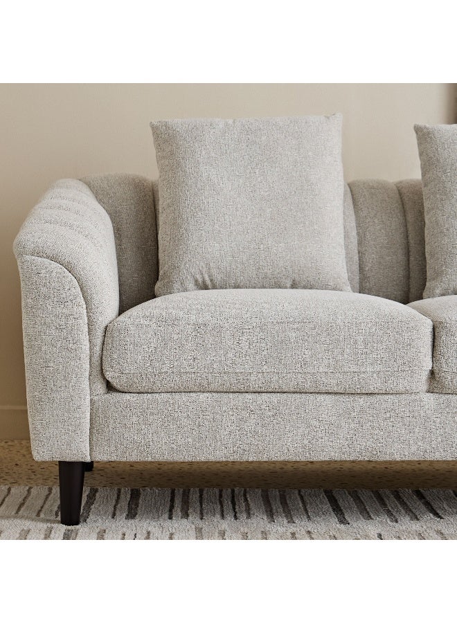 Home Box Zeta 2-Seater Fabric Sofa with 2 Cushions - Image 5