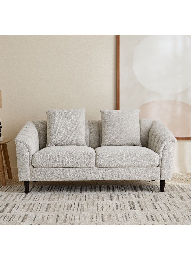 Home Box Zeta 2-Seater Fabric Sofa with 2 Cushions - Image 2