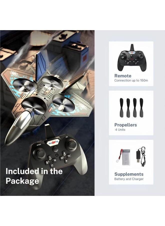 DUSALA Airplane Remote Control  Quadcopter - RC Drone Helicopter - Toy Gift Idea for Adults Kids - Propeller Charger - Acrobatic Indoor Outdoor - Image 5