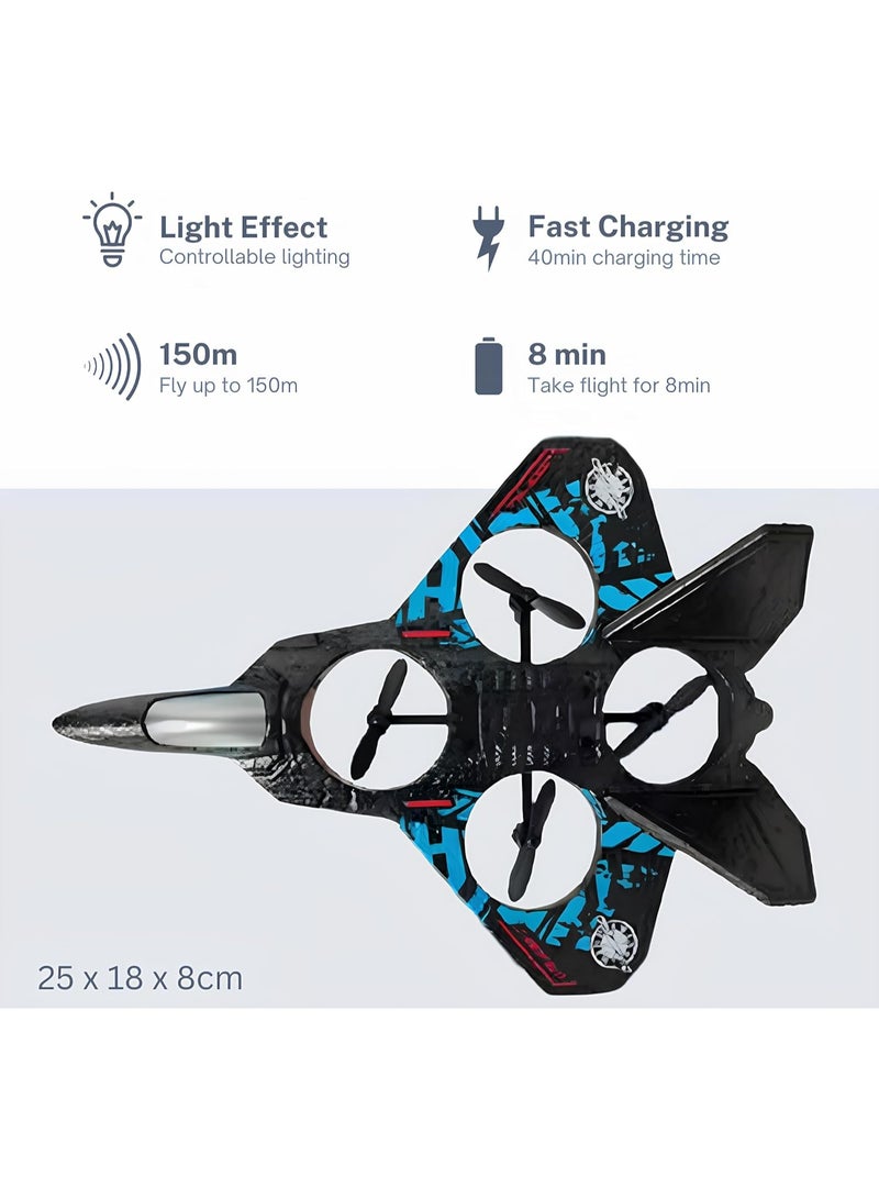 DUSALA Airplane Remote Control  Quadcopter - RC Drone Helicopter - Toy Gift Idea for Adults Kids - Propeller Charger - Acrobatic Indoor Outdoor - Image 3