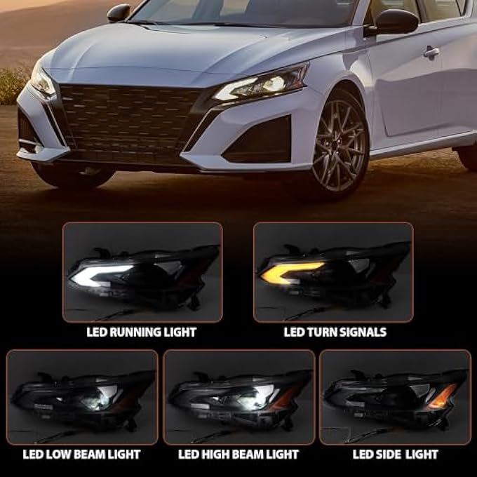 Huray Full Led Headlight Assembly Fit For Nissan Altima 2023 2024 Lh Projector Headlamp WLed Drl Oe Style Left Driver Side - Image 2