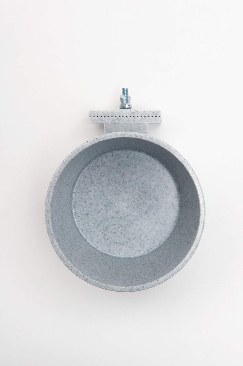 Lixit Kennel Cage Water Bowl Hanging - Non Spill Dog Crate Bowls - Durable Crate Water Bowl for Pets - Securely Attaches to Cage for Convenient Feeding and Drinking (20oz, Granite) - Image 2