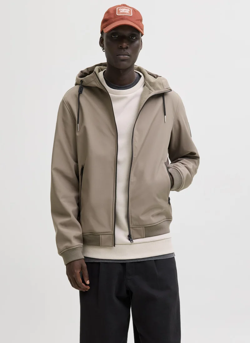 Casual Zip Through Hooded Jacket