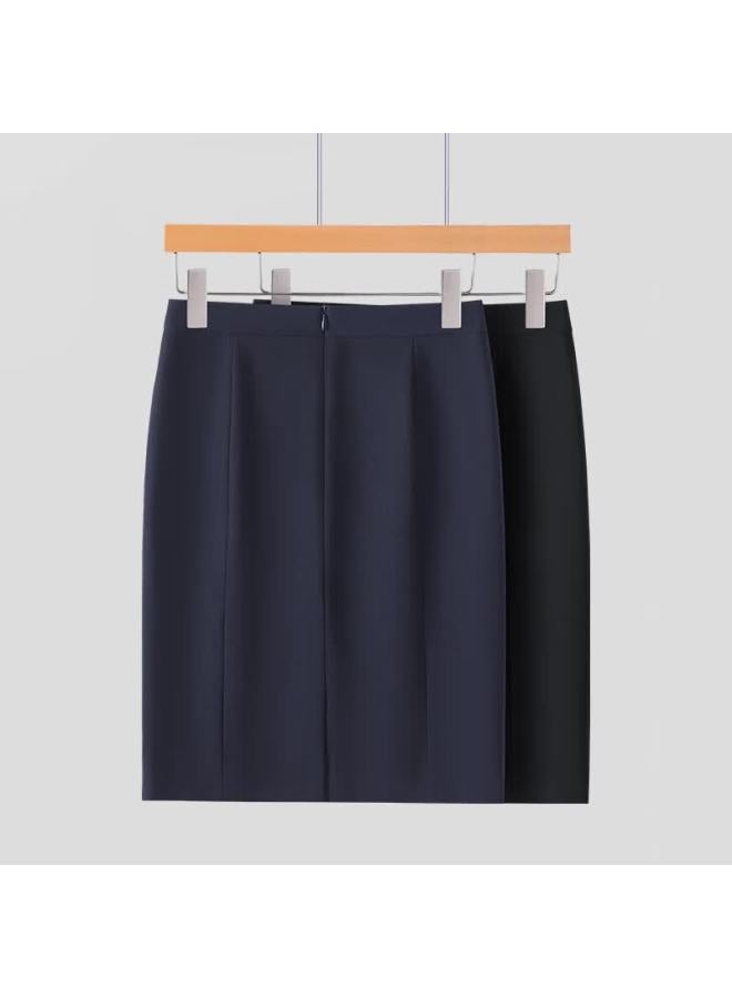 Teluoman Wrinkle-free Suit Skirt, Midi Skirt For Women, Straight-leg Formal Dress, Interview Professional Pencil Skirt With Pockets, Work Uniform Skirt - Image 2