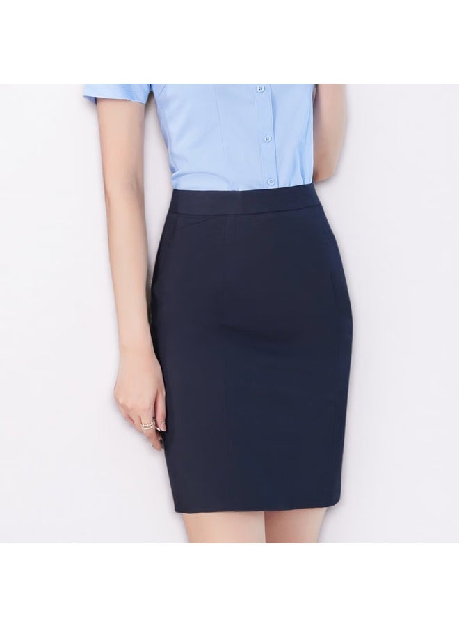 Teluoman Wrinkle-free Suit Skirt, Midi Skirt For Women, Straight-leg Formal Dress, Interview Professional Pencil Skirt With Pockets, Work Uniform Skirt - Image 3