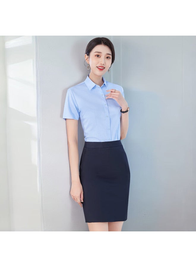 Teluoman Wrinkle-free Suit Skirt, Midi Skirt For Women, Straight-leg Formal Dress, Interview Professional Pencil Skirt With Pockets, Work Uniform Skirt - Image 5