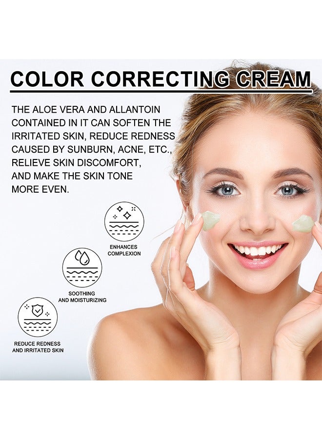 ويست اند مانث كريم تصحيح اللون ، خافي عيوب أخضر مضاد للاحمرار ، كريم مرطب لتصحيح اللون ، كريم تصحيح الصباغ ، يوضع بعد المرطب ، قبل واقي الشمس والمكياج 100 جرام - Image 4