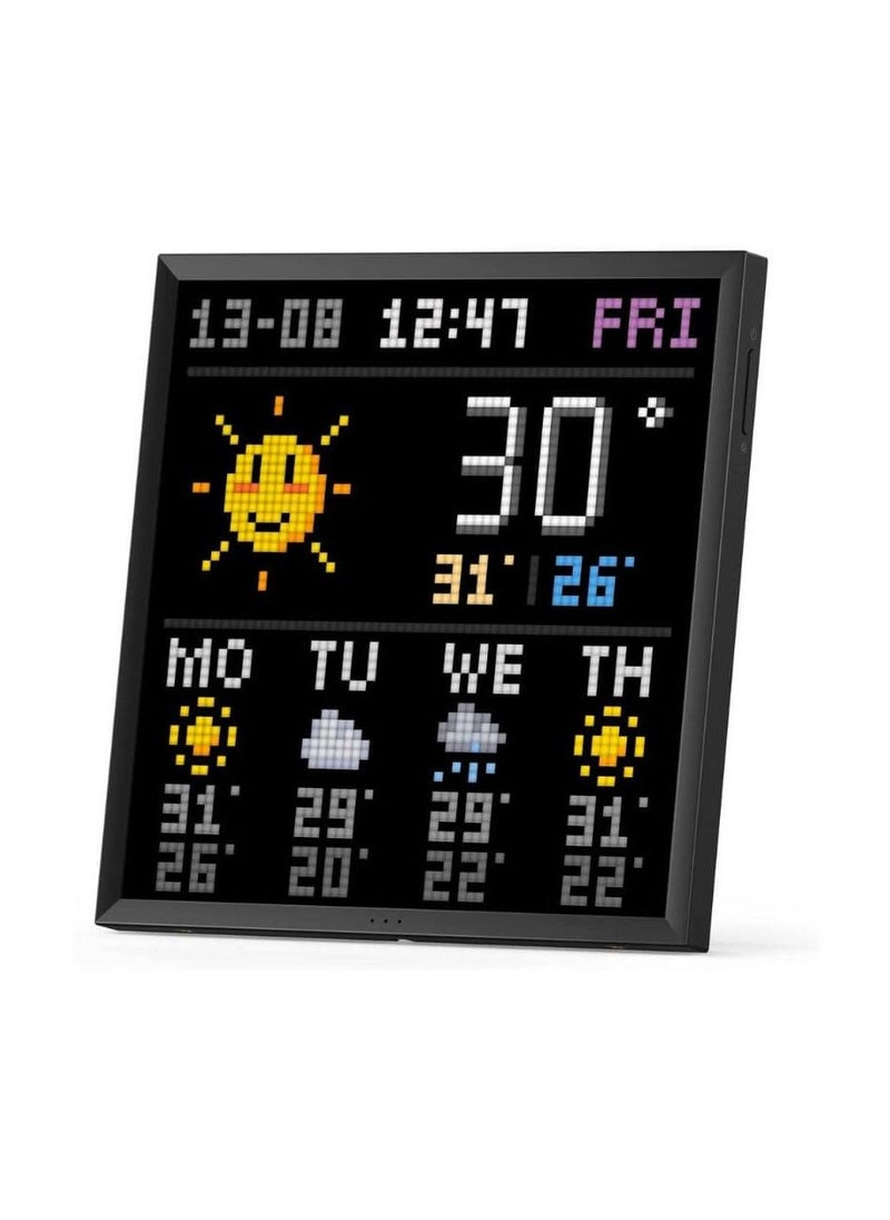 Divoom - Divoom Pixoo-64 - WiFi Pixel Cloud Digital Frame with APP Control,64 X 64 LED Panel Display Frame for Gaming Room Decoration/Social Media Fans Counter - Image 1