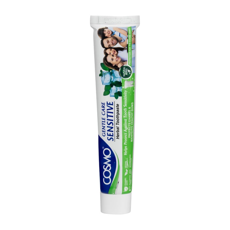 COSMO Daily Protection Sensitive Herbal Toothpaste – 100g of Soothing Herbal Relief for Sensitive Teeth & Gums, with Natural Extracts - Image 1