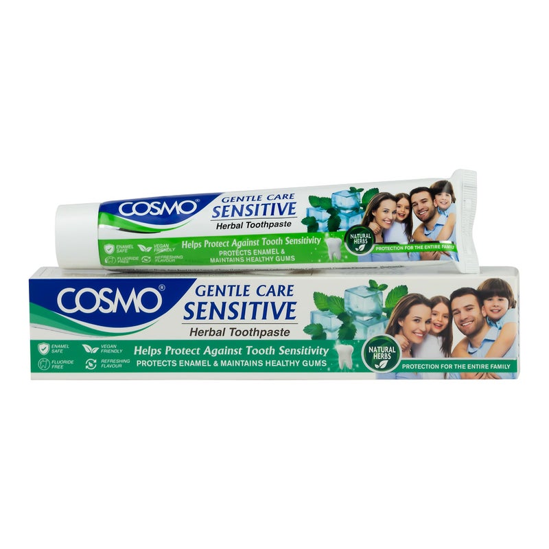 COSMO Daily Protection Sensitive Herbal Toothpaste – 100g of Soothing Herbal Relief for Sensitive Teeth & Gums, with Natural Extracts - Image 2
