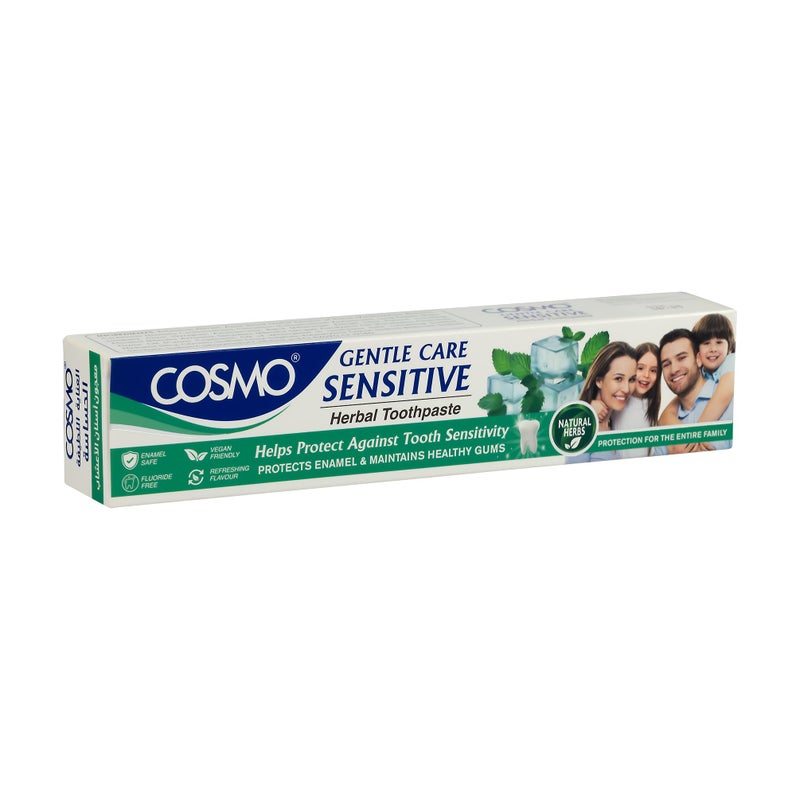 COSMO Daily Protection Sensitive Herbal Toothpaste – 100g of Soothing Herbal Relief for Sensitive Teeth & Gums, with Natural Extracts - Image 3
