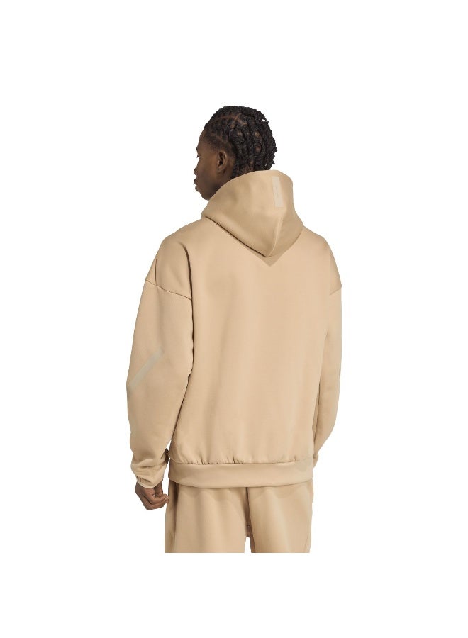 Adidas M Z.N.E. Fz Brown Training Track Tops For Men XS - Image 3
