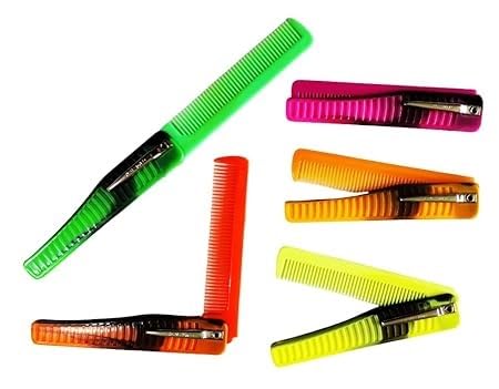 Rinpoche Folding Pocket Comb Professional Travel Friendly Fine Tooth Kangi Hair Comb for Styling Hair Mustache Beard Multicolor Pack Of 3 - Image 4