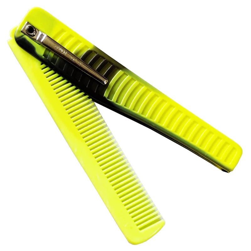 Rinpoche Folding Pocket Comb Professional Travel Friendly Fine Tooth Kangi Hair Comb for Styling Hair Mustache Beard Multicolor Pack Of 3 - Image 3