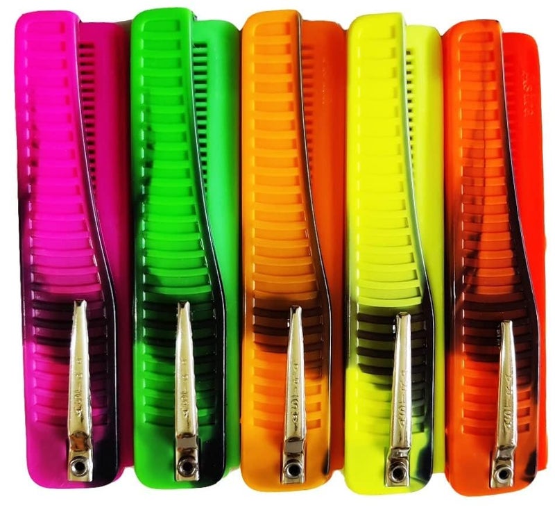 Rinpoche Folding Pocket Comb Professional Travel Friendly Fine Tooth Kangi Hair Comb for Styling Hair Mustache Beard Multicolor Pack Of 3 - Image 1