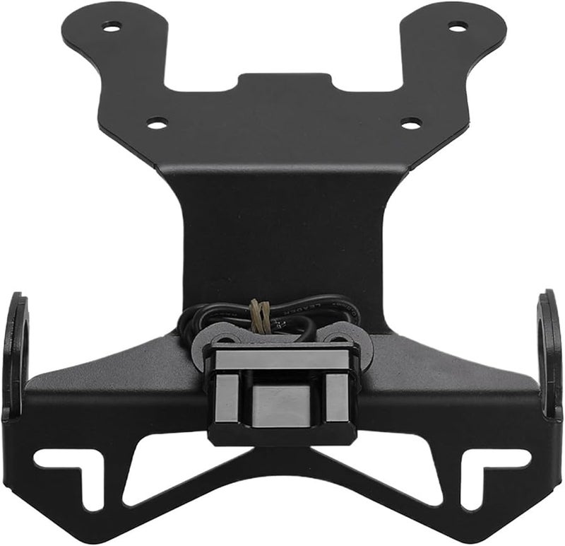 Motorcycle License Plate Holder Black With Light Accessories 2020 2024 - Image 1