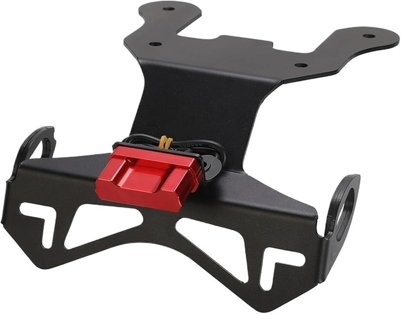 Motorcycle License Plate Holder Black With Light Accessories 2020 2024 - Image 2