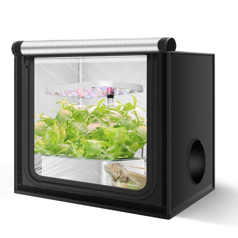 MELONFARM 24"x16"x24" Grow Tent, Double Transparent Viewing Door Indoor Grow Tent, Growing Tent with High Reflective Mylar & Floor Tray, Plant Tent for Indoor Hydroponics Growing - Image 1