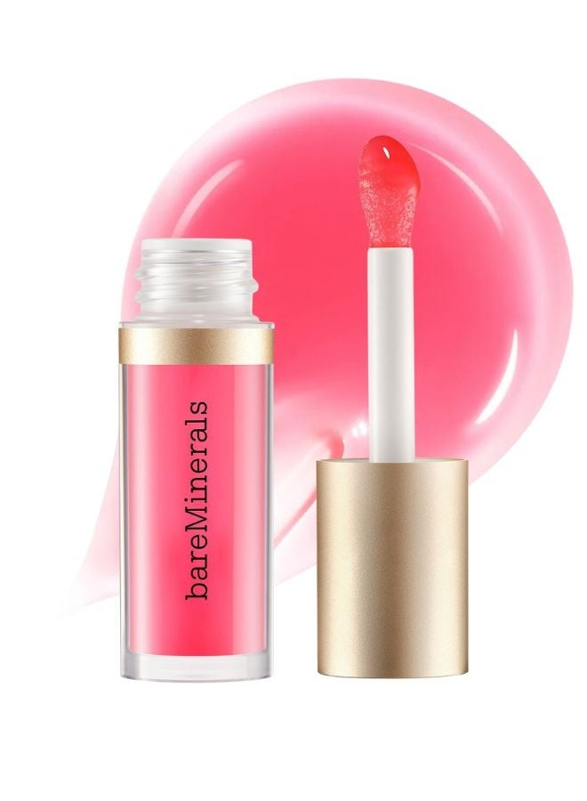 bareMinerals Nourishing Lip Oil – Adore Cheery | Hydrating High-Shine Nourishing Lip Oil with Botanical Oils & Hyaluronic Acid – 3.8 ml - Image 1