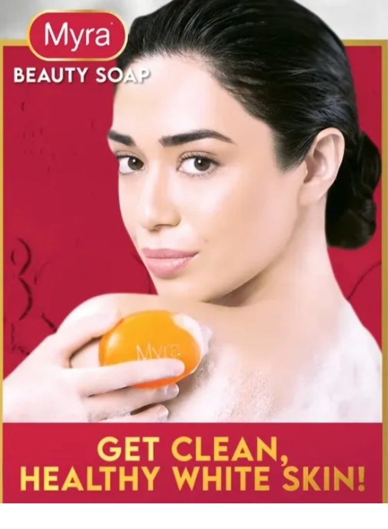 Myra Whitening Beauty Soap With Vitamin E And Papaya Extract 90 g - Image 3